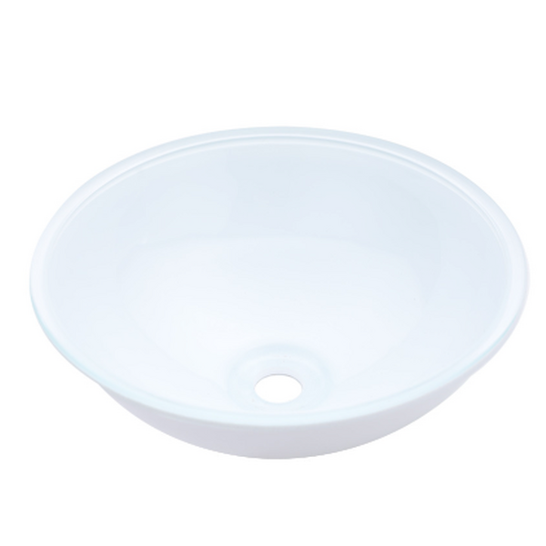 Cuba De Vidro 290mm Branca - Construmarcas