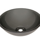 Cuba De Vidro 350mm - Cinza Chumbo