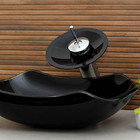 Cuba De Vidro Abaulada 45cm Apoio Sobrepor Banheiro Lavabo -