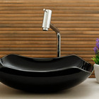 Cuba De Vidro Abaulada 45cm Apoio Sobrepor Banheiro Lavabo -