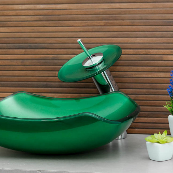 Cuba De Vidro Abaulada 45cm Apoio Sobrepor Banheiro Lavabo -