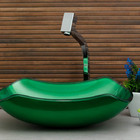 Cuba De Vidro Abaulada 45cm Apoio Sobrepor Banheiro Lavabo -