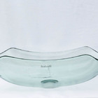 Cuba De Vidro Abaulada 45cm Apoio Sobrepor Banheiro Lavabo -