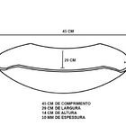 Cuba De Vidro Abaulada 45cm Azul + Valvula + Torneira Cascata