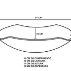 Cuba De Vidro Abaulada 51cm Marrom