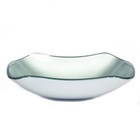 Cuba De Vidro Abaulada 51cm Prata