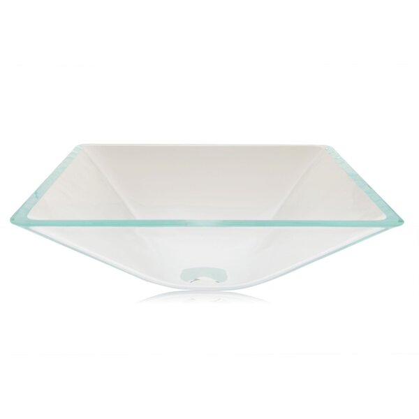 Cuba De Vidro Apoio Incolor Quadrado Glass Mosaic Transparente