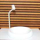 Cuba De Vidro Chapeu 32cm Branco Fosco