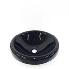 Cuba De Vidro Chapeu 32cm Preta