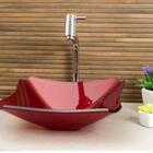 Cuba De Vidro Cqc 34cm Vermelho Barroco Vmex