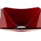 Cuba De Vidro Cqc 34cm Vermelho Barroco Vmex