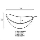 Cuba De Vidro Oval 47cm Azul + Valvula + Torneira  Preta