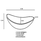 Cuba De Vidro Oval 47cm Azul + Valvula + Torneira  Preta