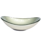 Cuba De Vidro Oval 47cm Champanhe