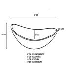 Cuba De Vidro Oval 47cm Jateada + Válvula Click + Torneira De