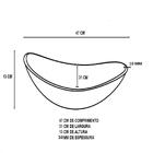 Cuba De Vidro Oval 47cm Rosa + Valvula + Torneira  Preta