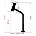 Cuba De Vidro Oval 47cm Rosa + Valvula + Torneira  Preta