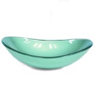 Cuba De Vidro Oval 47cm Verde