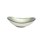 Cuba De Vidro Oval 55cm  Champanhe