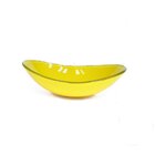 Cuba De Vidro Oval 55cm Amarela