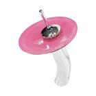 Cuba De Vidro Oval Chanfrada 46cm + Valvula + Torneira Cascat