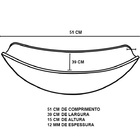 Cuba De Vidro Oval Chanfrada 51cm Vermelho Ferrari + Valvula