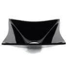 Cuba De Vidro Quad 34cm Preto  - Vmex