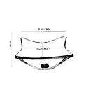 Cuba De Vidro Quadrada 30cm Branco Fosco