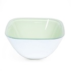 Cuba De Vidro Quadrada 35cm Branco