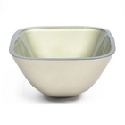 Cuba De Vidro Quadrada 35cm Champanhe