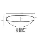 Cuba De Vidro Quadrada 35cm Jateada