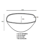 Cuba De Vidro Quadrada 35cm Jateada