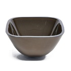 Cuba De Vidro Quadrada 35cm Marrom