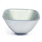 Cuba De Vidro Quadrada 35cm Prata