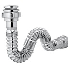 Cuba de Vidro Quadrada Verde,com Válvula Click, Sifão e Torne