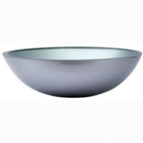 Cuba De Vidro Red 30cm Prata - Vmex