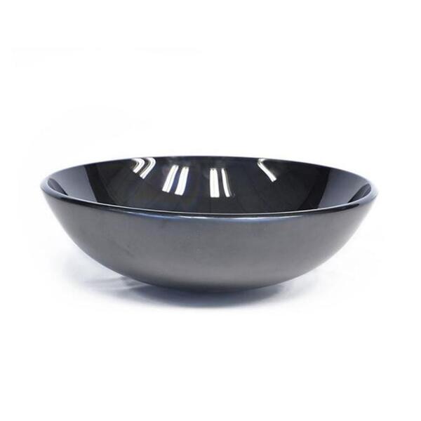 Cuba De Vidro Red 35cm Preto - Vmex