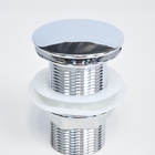 Cuba De Vidro Redonda 31cm  Champanhe + Válvula Click