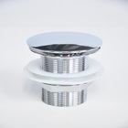 Cuba De Vidro Redonda 42cm Prata + Válvula Click + Torneira D