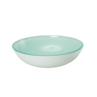 Cuba de Vidro Redonda Branca com Válvula Click, Sifão e Torne