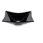 Cuba De Vidro Retangular 39cm Preta