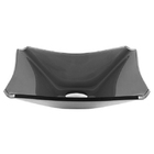 Cuba De Vidro Retangular Chanfrada 37cm Grafite