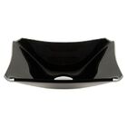 Cuba De Vidro Retangular Chanfrada 37cm Preto