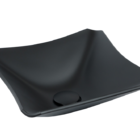 Cuba De Vidro Retrô 30 Cm Torneira Link Válvula Click Preto