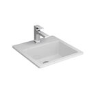 Cuba Deca Sobrepor Quadrada C/mesa 42cm Branco Gelo L.730.17