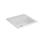 Cuba Deca Sobrepor Quadrada C/mesa 42cm Branco Gelo L.730.17