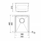 Cuba Docol Bistrô 30x40 90021122016 Inox Escovado Inox Escova