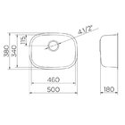 Cuba Docol Invicta 46x34 01696304 Inox Polido