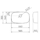 Cuba Docol Invicta 55x34 016966ch Inox Alto Brilho
