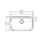 Cuba Docol Invicta 56x34 01699404 Inox Polido